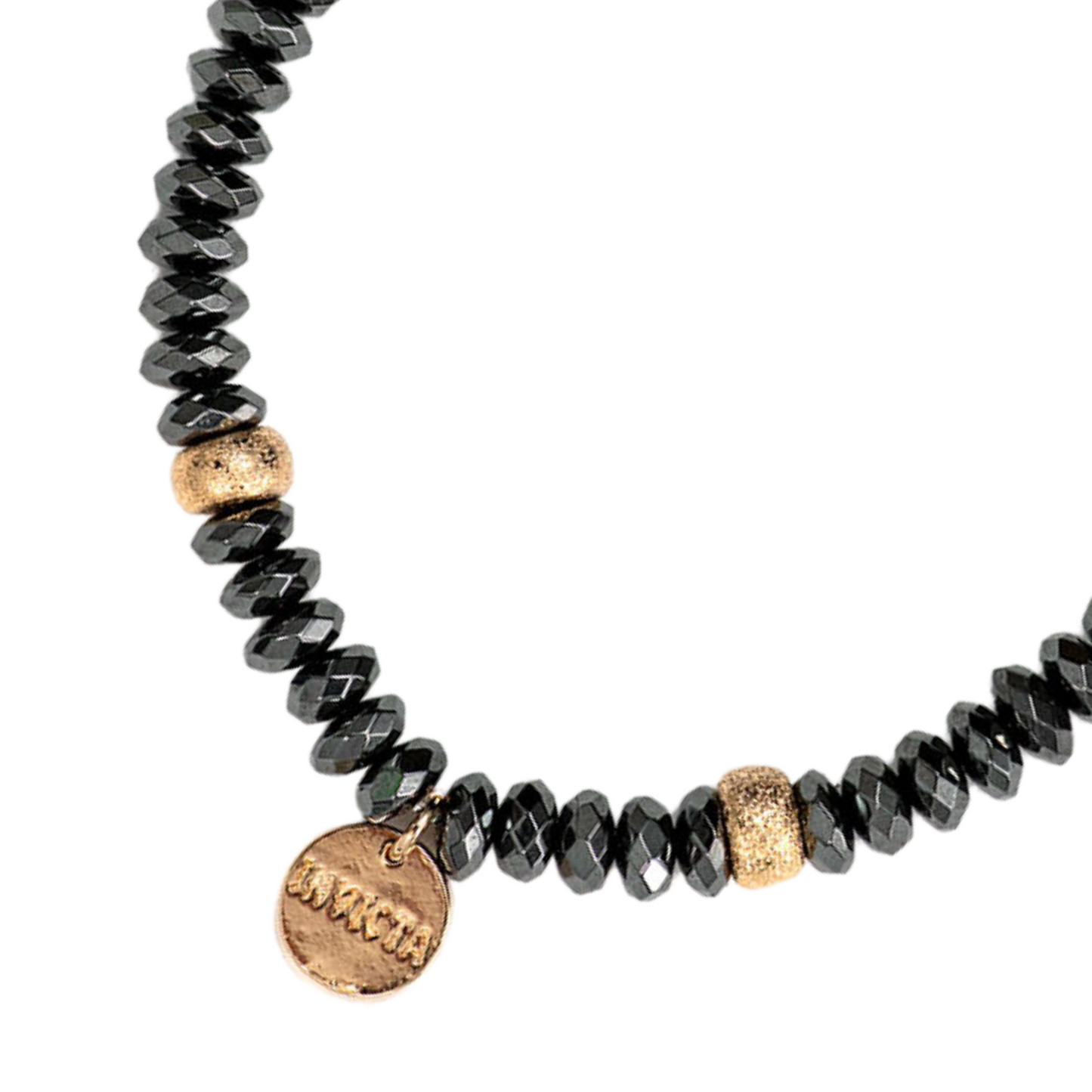 Unisex Black and Gold Pearl Bracelet | Angels | Undefeated
