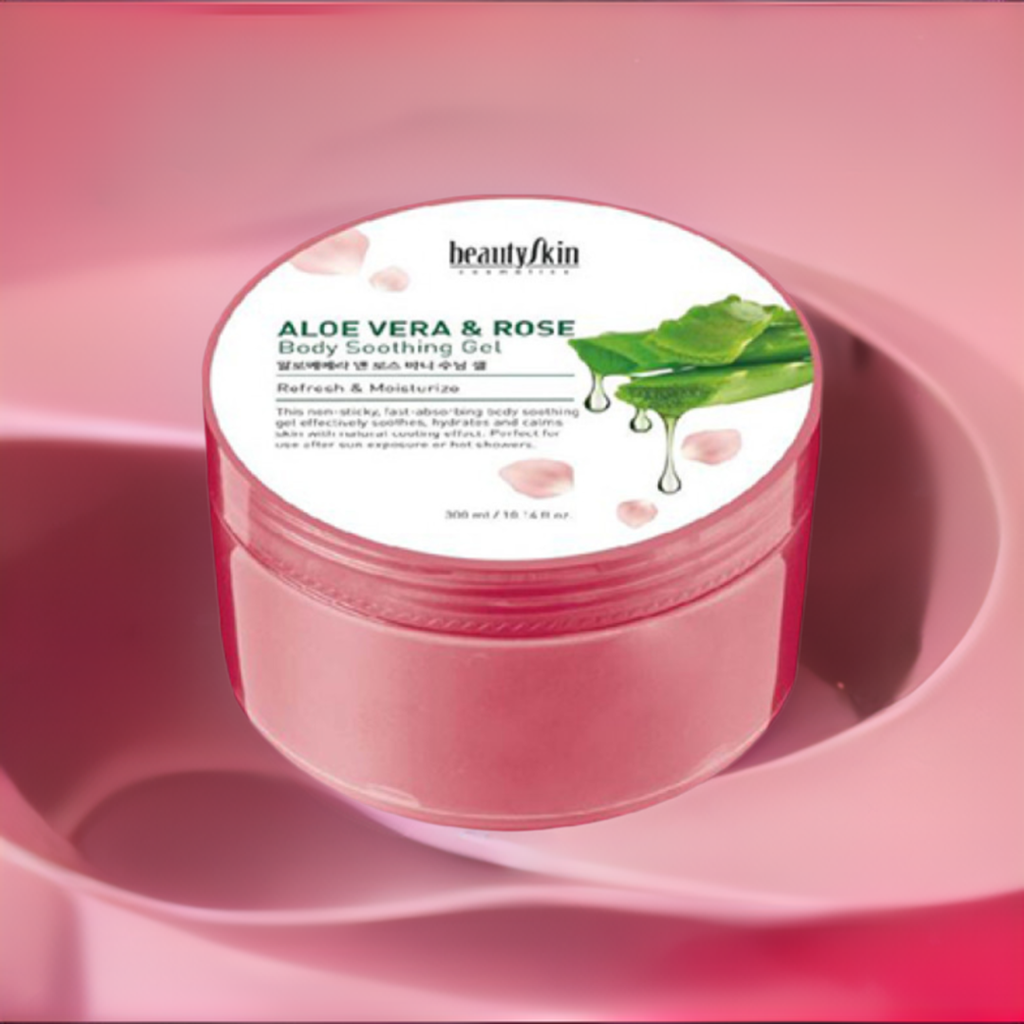 Aloe Vera Gel | Aloe Vera &amp; Rose Body Soothing Gel | BeatuySkin Cosmetics